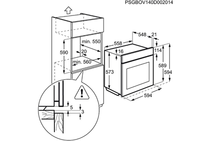 Cuptor electric incorporabil AEG BES351111M, 71 l, 9 functii, PlusSteam, Inox antiamprenta, A