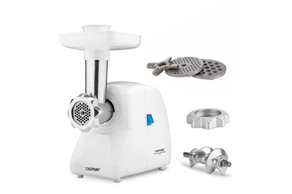 Masina de tocat carne Zelmer ZMM2851B, 1300W, 1,5kg/min, alb